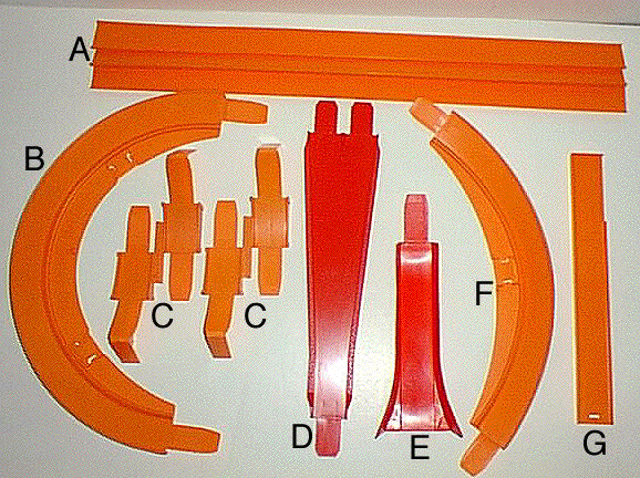 hot wheels track pieces
